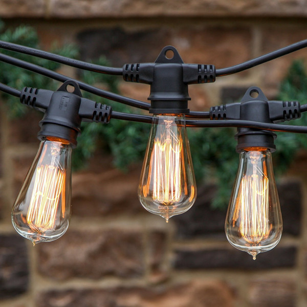 Weatherproof Commercial LED festoon lighting outdoor Globe String Strip
