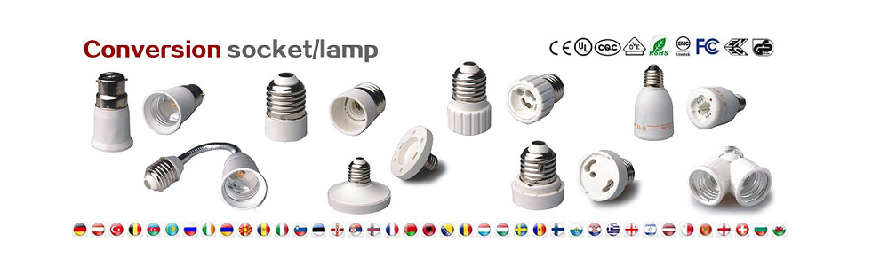 Leviton 1/8" Lamp Holder Medium Base Light Socket Cap porcelain holder Bag of 3